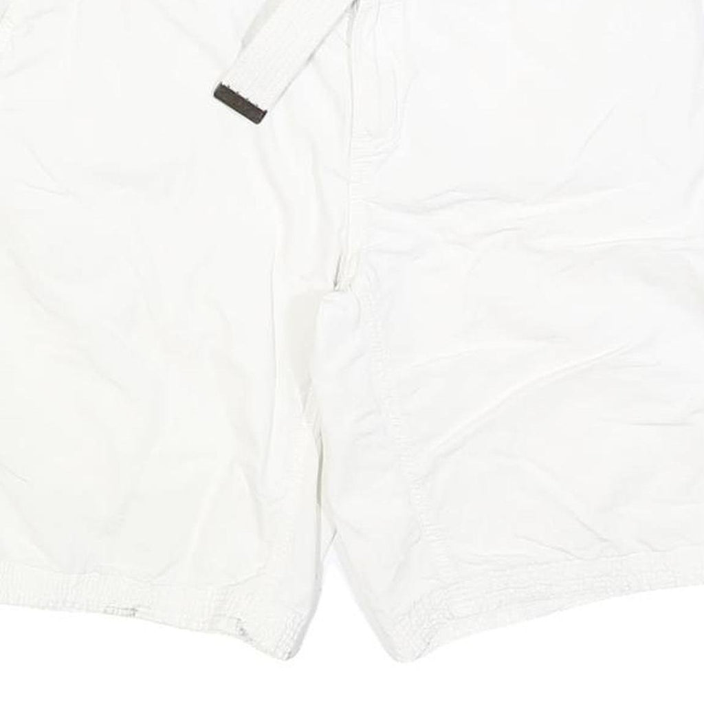 CALVIN KLEIN Mens White Casual Shorts M W33 Cotton Blend Belted Comfortable