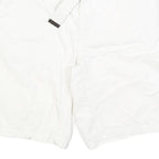 CALVIN KLEIN Mens White Casual Shorts M W33 Cotton Blend Belted Comfortable