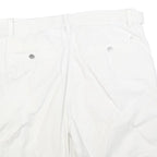 CALVIN KLEIN Mens White Casual Shorts M W33 Cotton Blend Belted Comfortable
