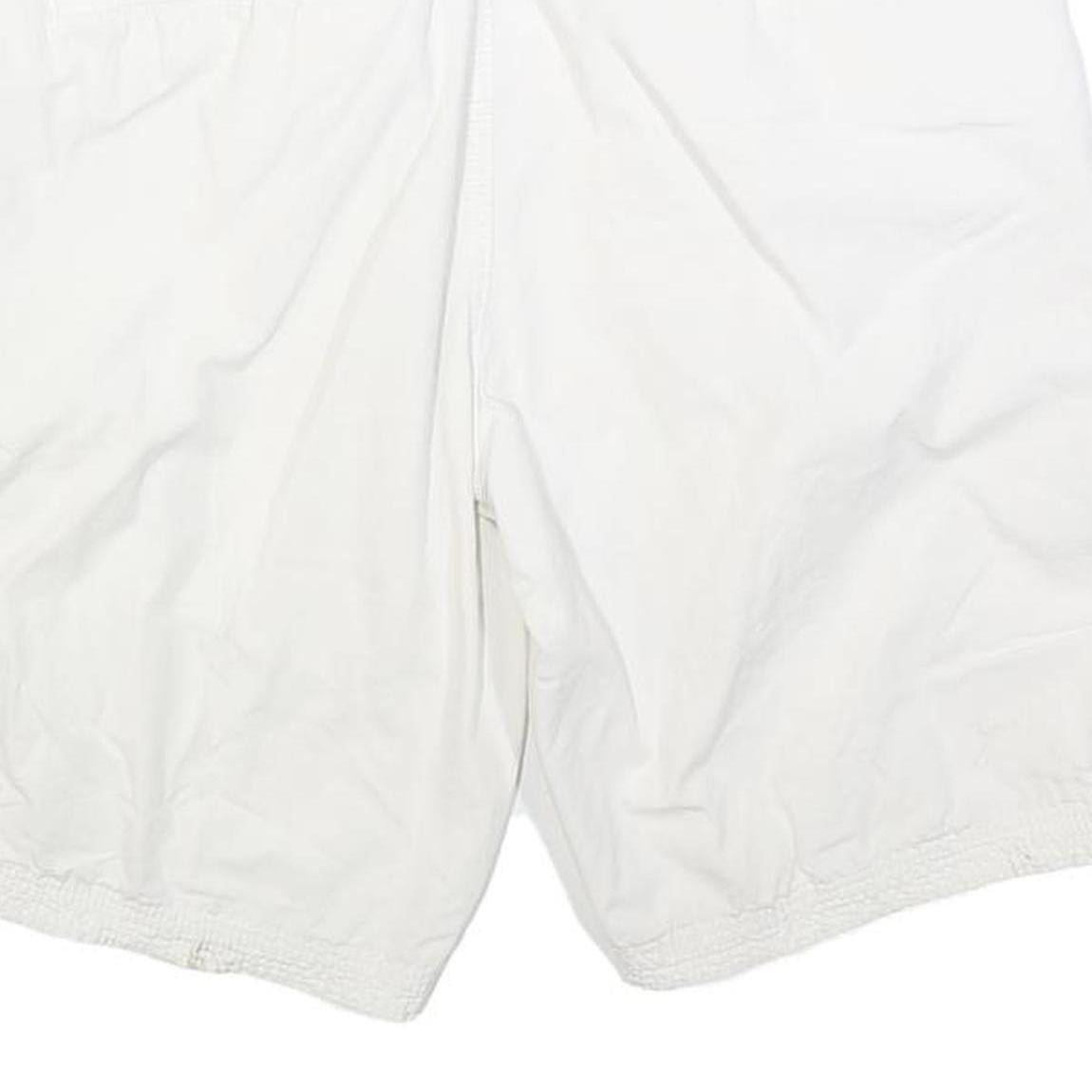 CALVIN KLEIN Mens White Casual Shorts M W33 Cotton Blend Belted Comfortable
