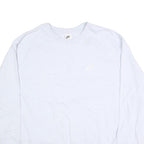 NIKE Mens White Cotton Crew Neck 3XL Sweatshirt Pullover Classic Style