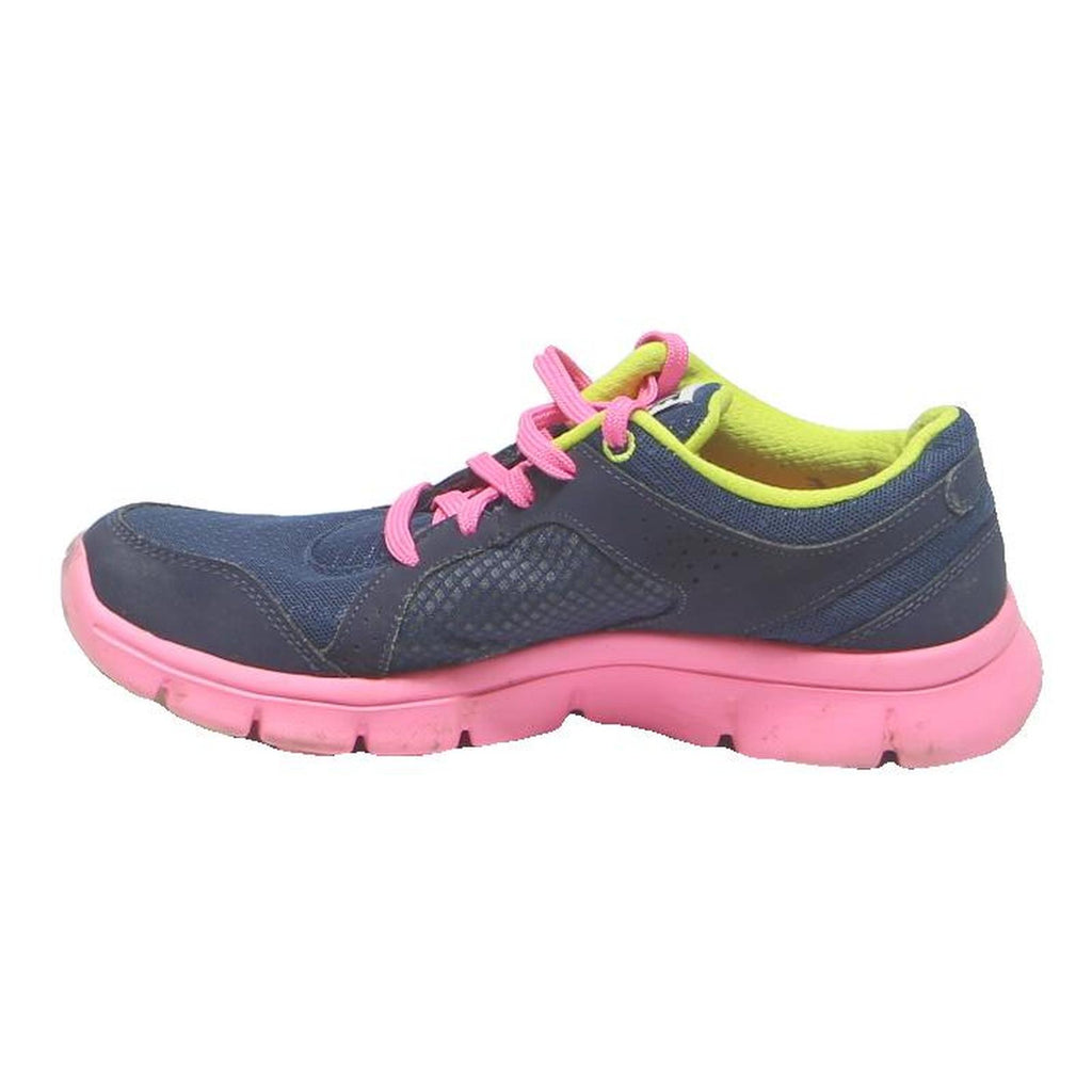 NIKE Womens Low Top Trainers Navy Blue Pink Synthetic UK 4 Lightweight Comfort