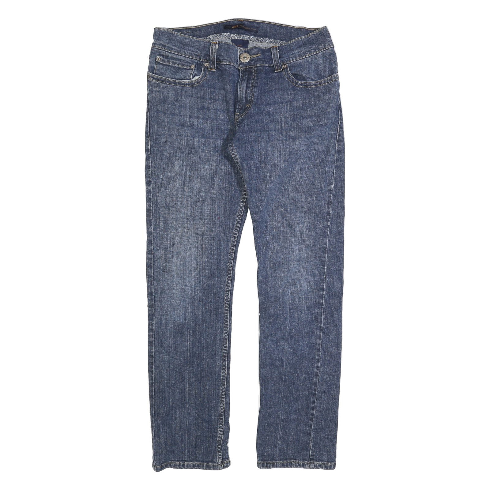 LEVI'S 542 Womens Jeans Blue Regular Straight Denim Medium W32 L30 Classic Fit