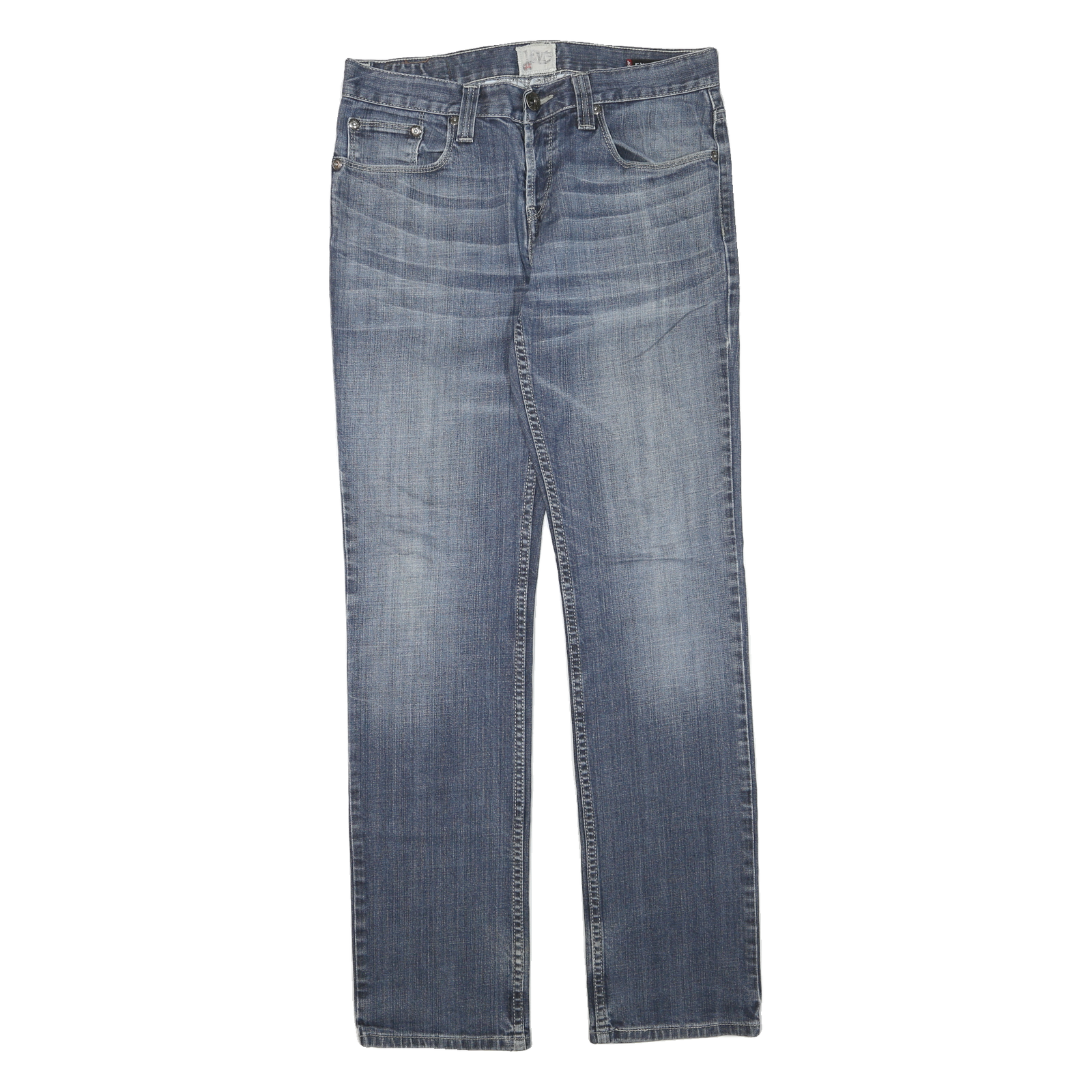 LEVI'S 511 Slim Womens Jeans Blue Regular Cotton Blend W32 L33 Classic Zip