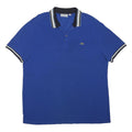 LACOSTE Mens Blue Polo Shirt 2XL Cotton Blend Short Sleeve Basic Casual