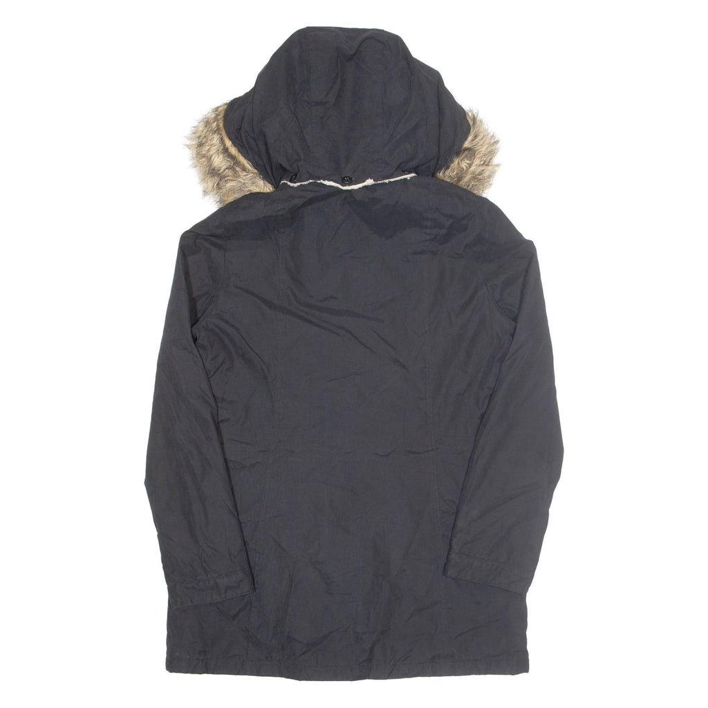 NAUTICA Womens Parka Coat Black Hooded S