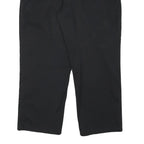 DICKIES Mens Cotton Blend Black Regular Fit Straight Leg Trousers W36 L27