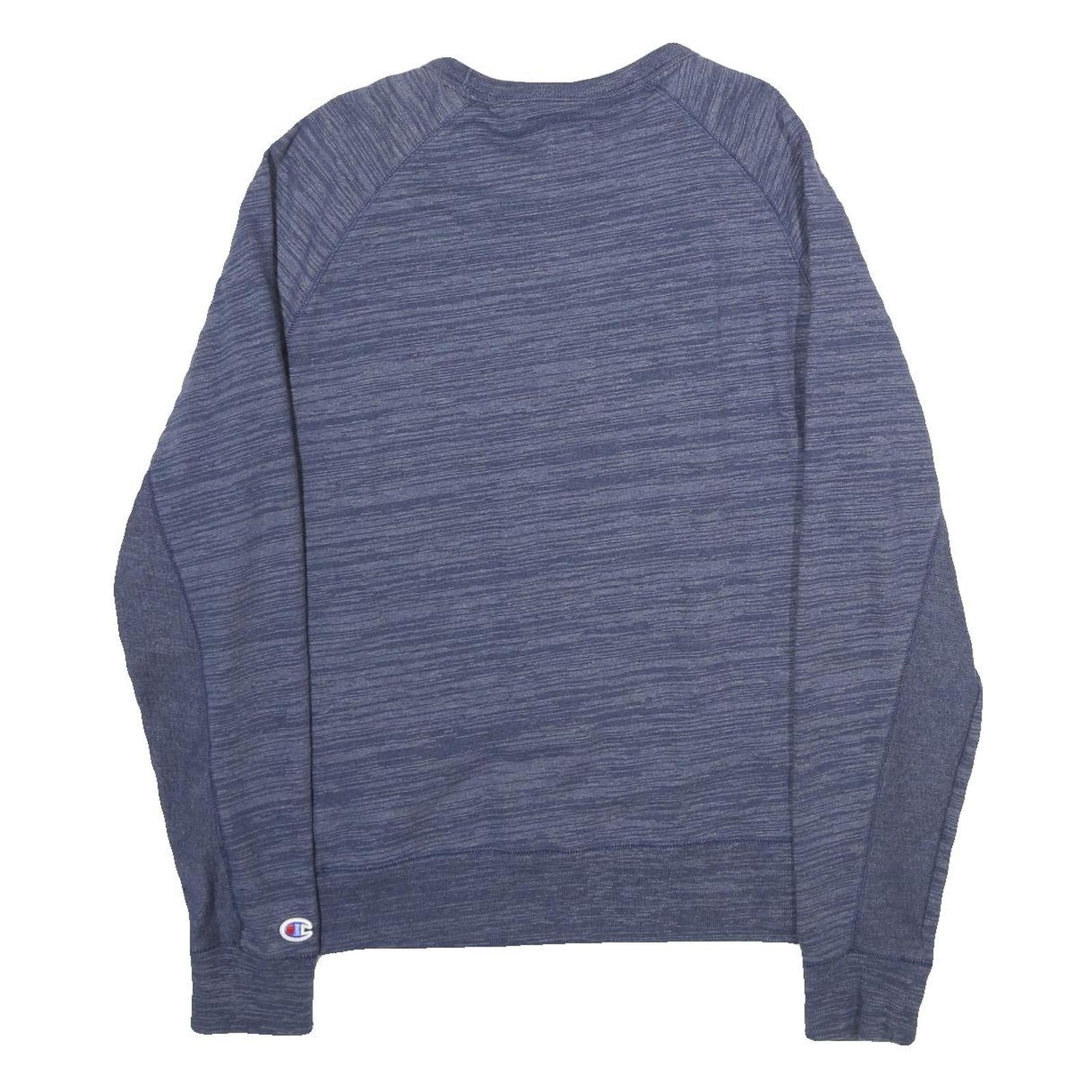 CHAMPION Mens Blue Sweatshirt Crew Neck L Cotton Casual Pullover