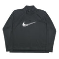 NIKE Womens Black 1/4 Zip XL Sports Sweatshirt Activewear Gym Pullover