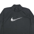 NIKE Womens Black 1/4 Zip XL Sports Sweatshirt Activewear Gym Pullover