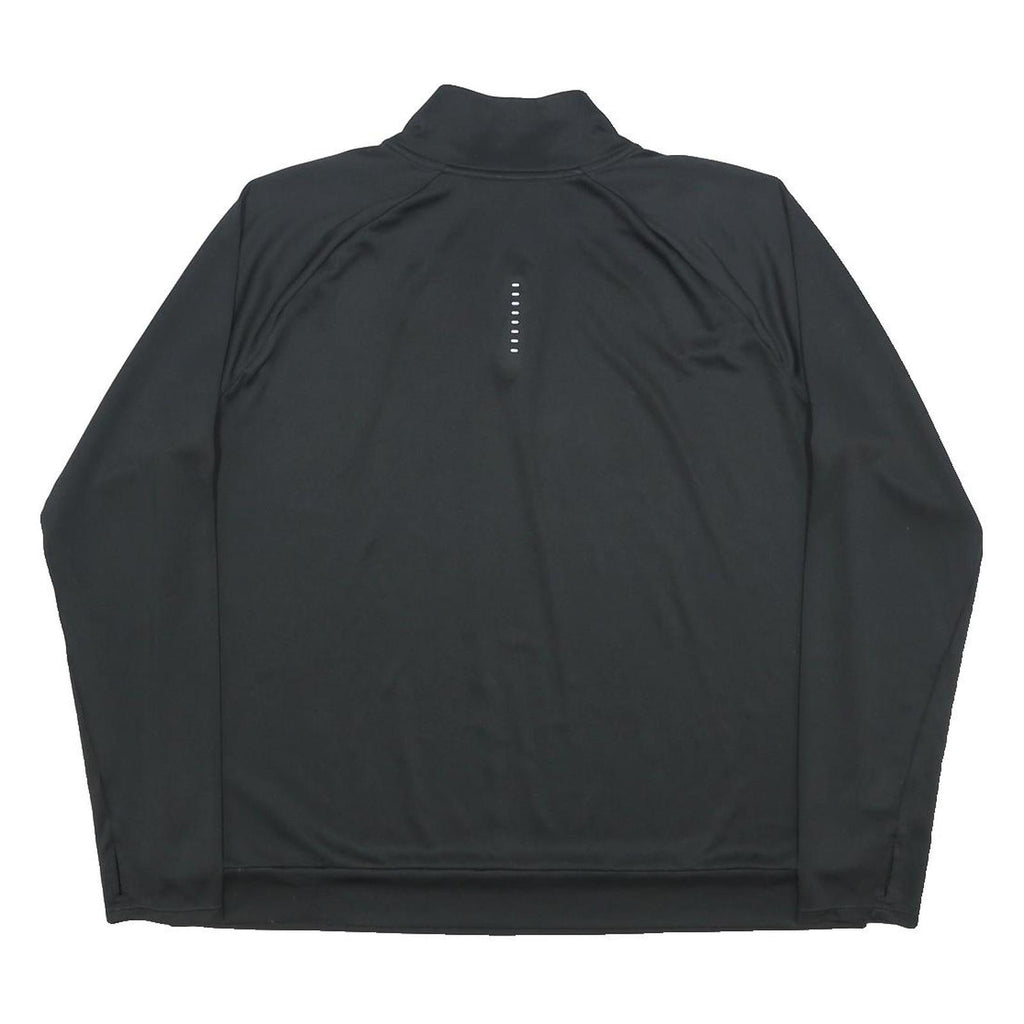 NIKE Womens Black 1/4 Zip XL Sports Sweatshirt Activewear Gym Pullover