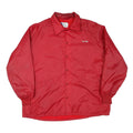 DUNBROOKE Mens Red Nylon Button Jacket 2XL Plain Coos County Shriner Embroidery