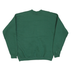 LEE Mens Green Crew Neck L Cotton Blend Applique Autumn Leaves Sweatshirt