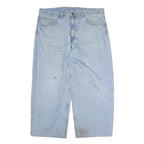 CARHARTT Mens Regular Fit Light Blue Denim Jeans W40 L25 Zip Closure Casual Wear