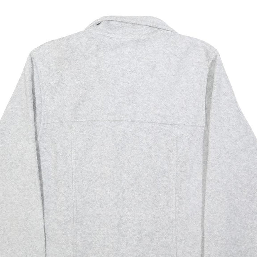 FILA Womens Grey & Cream Zip Jacket S Polyester Sports Casual Lightweight