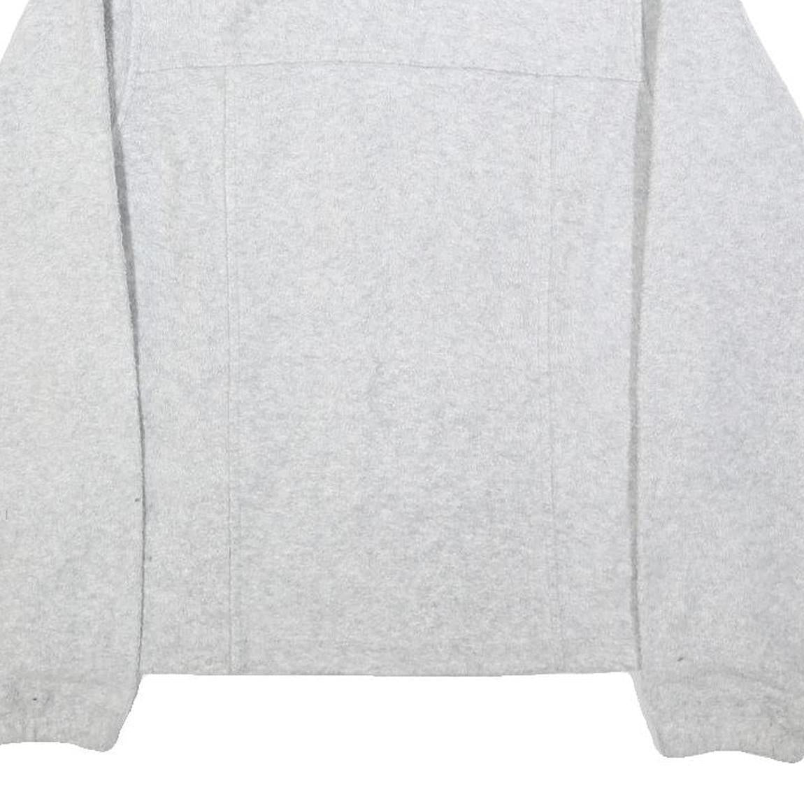 FILA Womens Grey & Cream Zip Jacket S Polyester Sports Casual Lightweight