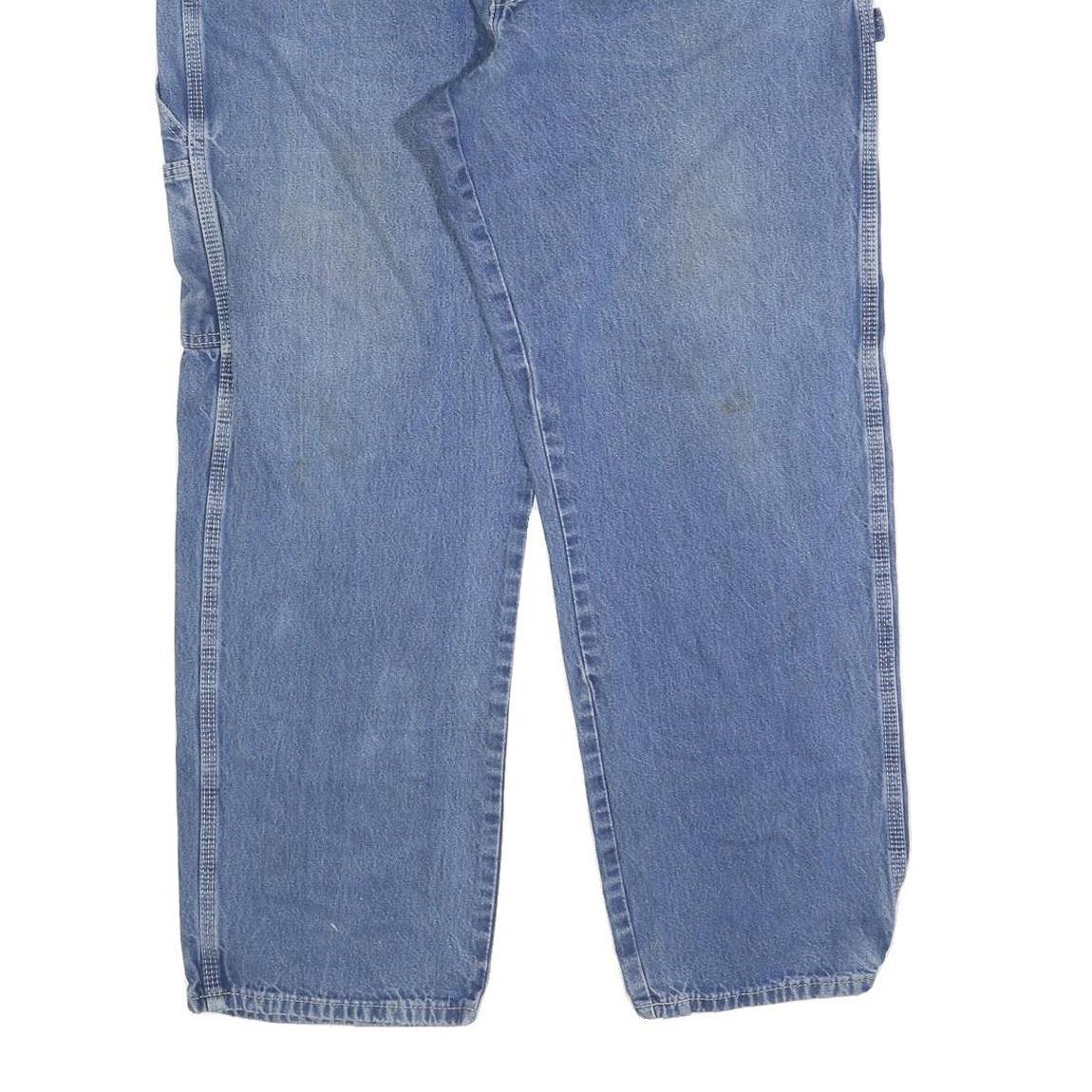 CARHARTT Mens Jeans Blue Relaxed Straight Denim Medium W38 L30 Workwear Utility