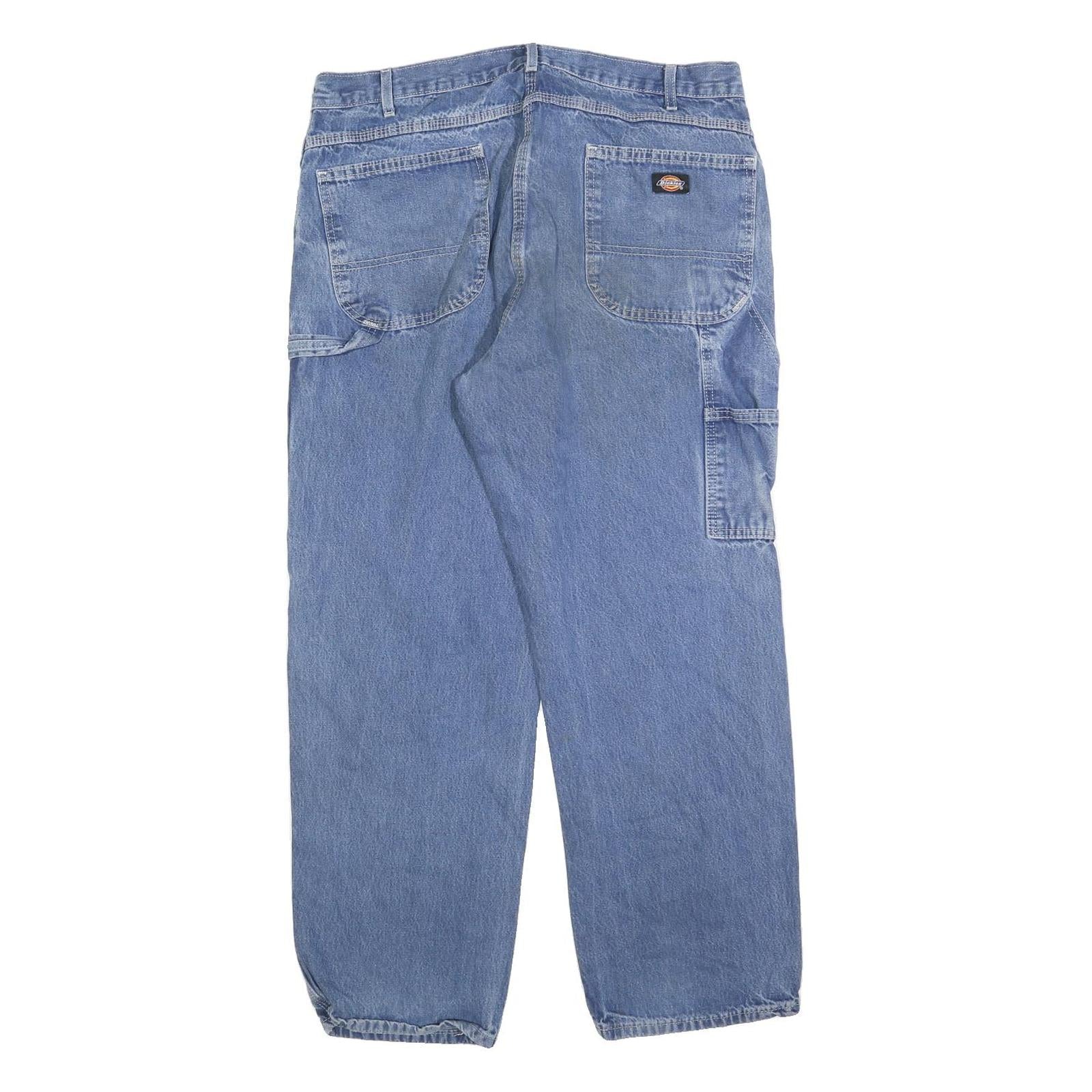 CARHARTT Mens Jeans Blue Relaxed Straight Denim Medium W38 L30 Workwear Utility