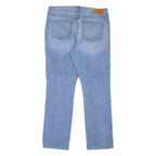 LAUREN RALPH LAUREN Womens Jeans Blue Regular Straight Stone Wash W34 L30