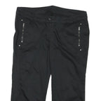 Womens Black Casual Shorts 2XL W34 Cotton Blend Comfortable Fit Zip Pockets