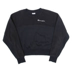 CHAMPION Womens Sweatshirt Black XS