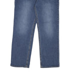 CALVIN KLEIN JEANS Womens Regular Fit Straight Denim Medium W38 L30 Blue Zip