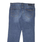 CALVIN KLEIN JEANS Womens Regular Fit Straight Denim Medium W38 L30 Blue Zip