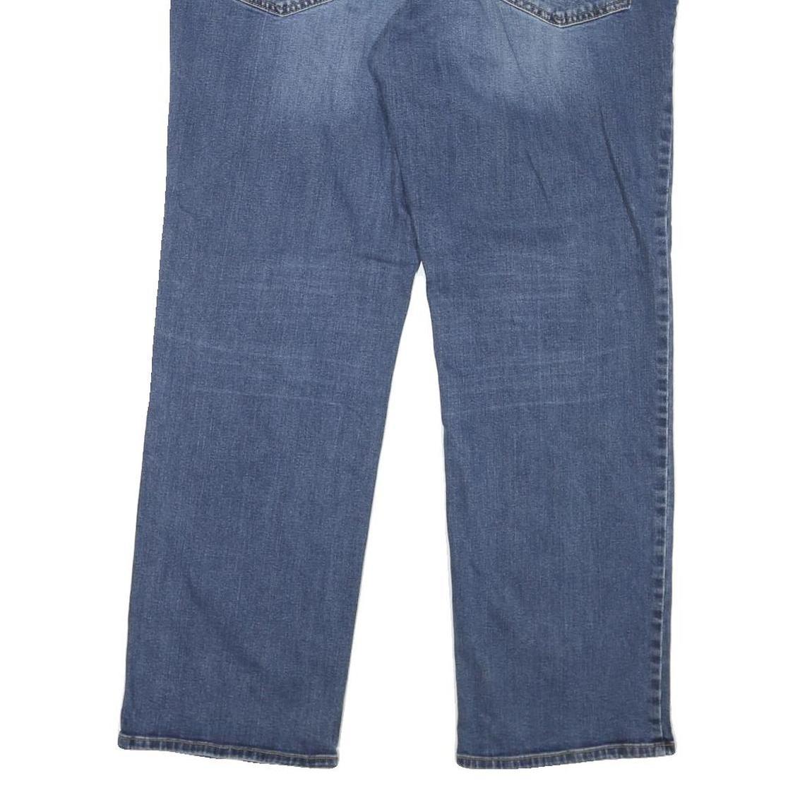 CALVIN KLEIN JEANS Womens Regular Fit Straight Denim Medium W38 L30 Blue Zip