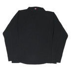 BERGHAUS Mens Black Outdoor Jacket L Polyester Blend Fleece Zip Stand-Up Collar