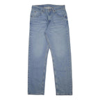 WRANGLER Mens Regular Fit Blue Denim Jeans W30 L32 Classic Style Cotton Blend