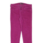 LEVI'S Womens Cotton Blend Purple Slim Skinny Trousers W28 L28 Stylish Fit