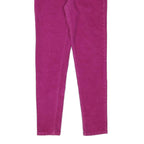 LEVI'S Womens Cotton Blend Purple Slim Skinny Trousers W28 L28 Stylish Fit