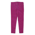 LEVI'S Womens Cotton Blend Purple Slim Skinny Trousers W28 L28 Stylish Fit
