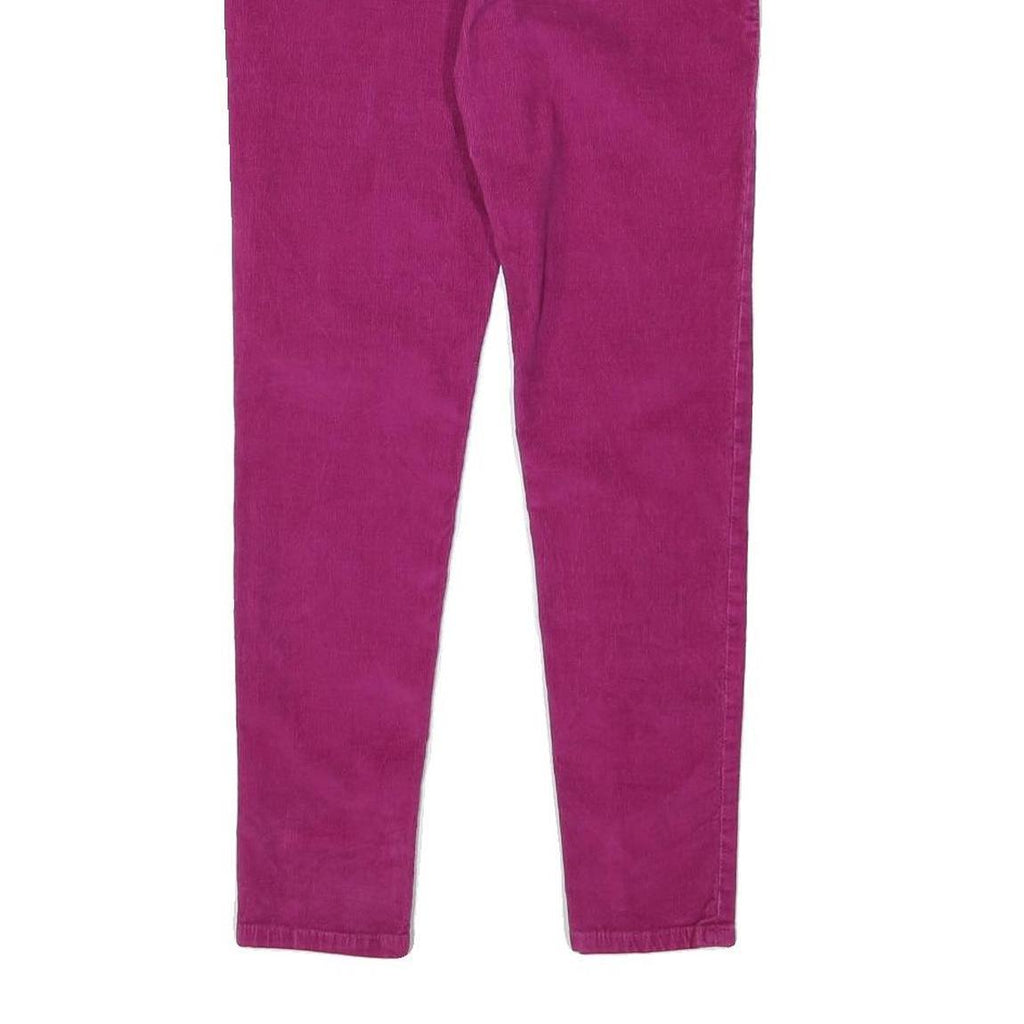 LEVI'S Womens Cotton Blend Purple Slim Skinny Trousers W28 L28 Stylish Fit