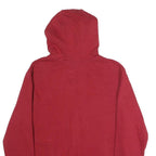 FILA Mens Red Full Zip Hoodie XL Cotton Casual Sweatshirt Drawstring Hood