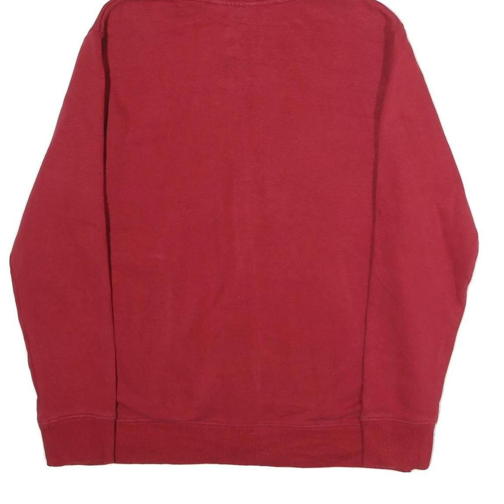 FILA Mens Red Full Zip Hoodie XL Cotton Casual Sweatshirt Drawstring Hood