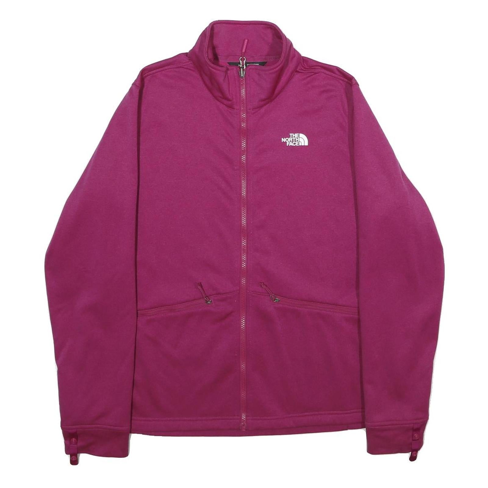 THE NORTH FACE Womens Purple Jacket XL Polyester Zip Casual Outdoor Warm