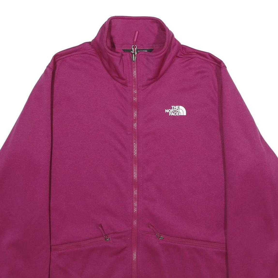 THE NORTH FACE Womens Purple Jacket XL Polyester Zip Casual Outdoor Warm