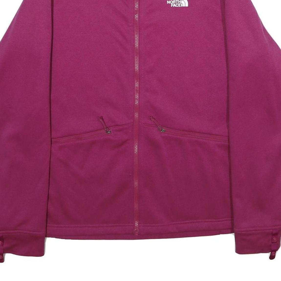 THE NORTH FACE Womens Purple Jacket XL Polyester Zip Casual Outdoor Warm