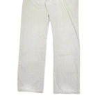 CARHARTT Mens Jeans Beige Regular Straight Denim Light W33 L34 Cotton Blend Zip