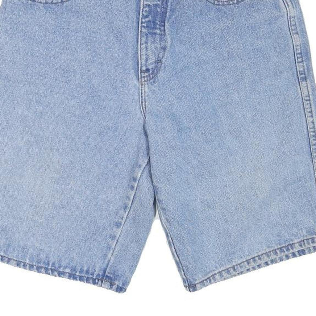 FORENZA Womens Shorts Blue Denim Casual L W28 Cotton Blend Relaxed Fit