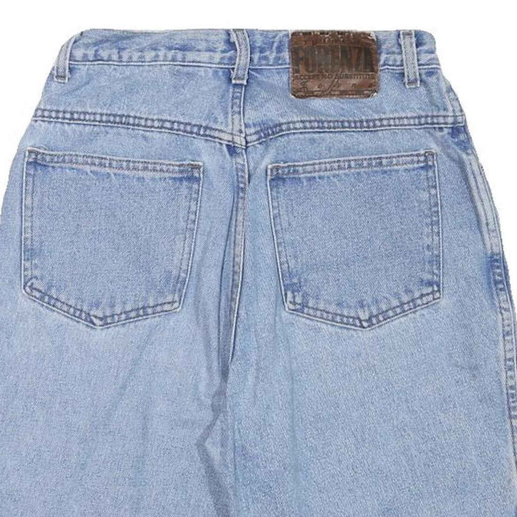 FORENZA Womens Shorts Blue Denim Casual L W28 Cotton Blend Relaxed Fit