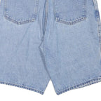 FORENZA Womens Shorts Blue Denim Casual L W28 Cotton Blend Relaxed Fit