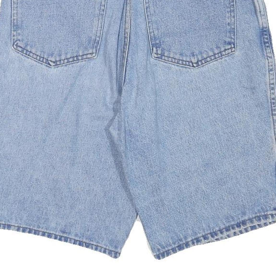 FORENZA Womens Shorts Blue Denim Casual L W28 Cotton Blend Relaxed Fit