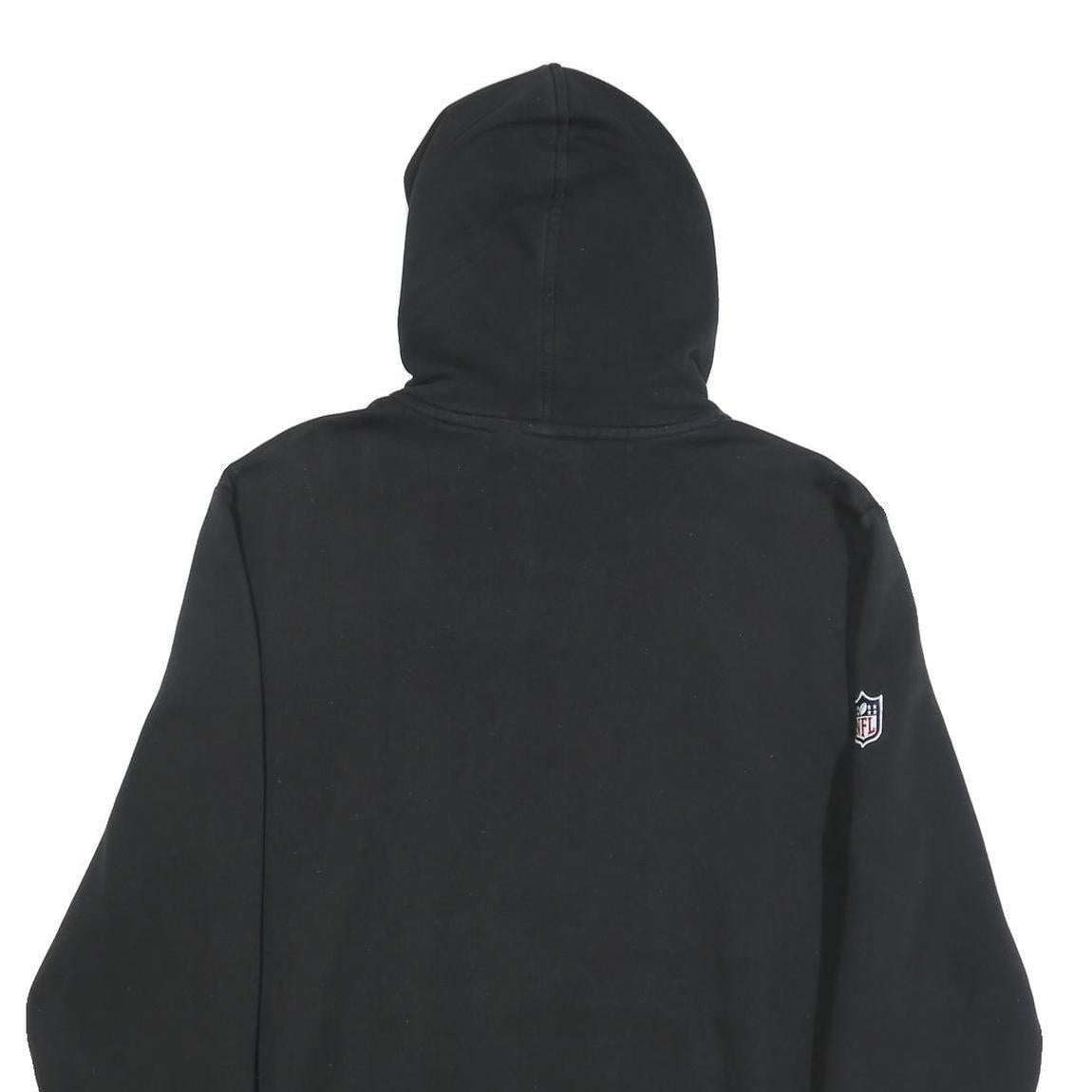 NEW ERA Mens Black Hoodie XL Cotton Blend Pullover Rams Logo Black