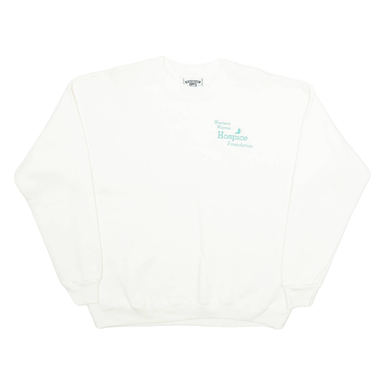 LEE Western Wayne Hospice Foundation Mens Sweatshirt White L