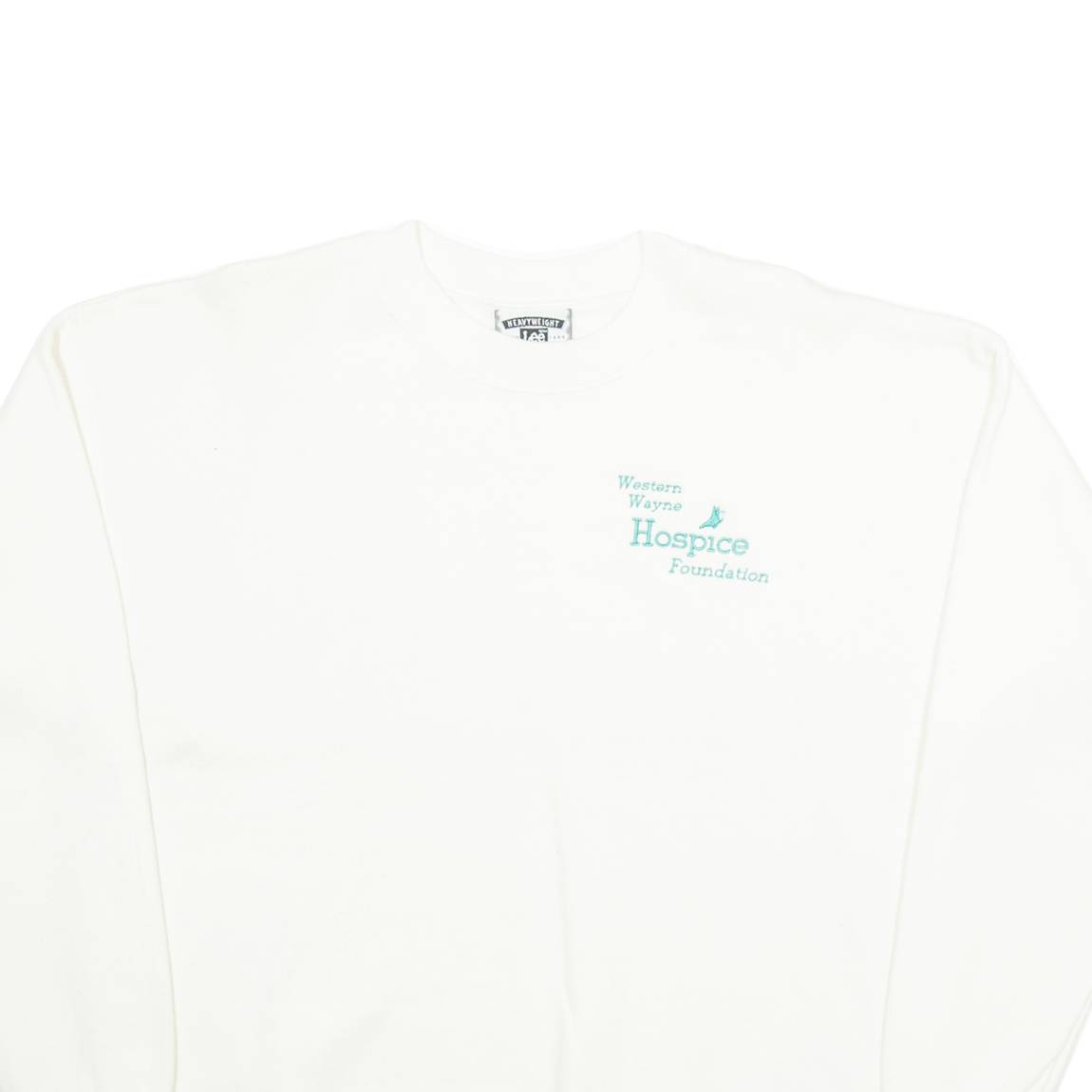 LEE Western Wayne Hospice Foundation Mens Sweatshirt White L