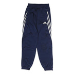 ADIDAS Mens Joggers Navy Blue & White Slim Tapered S W26 L30 Striped Logo