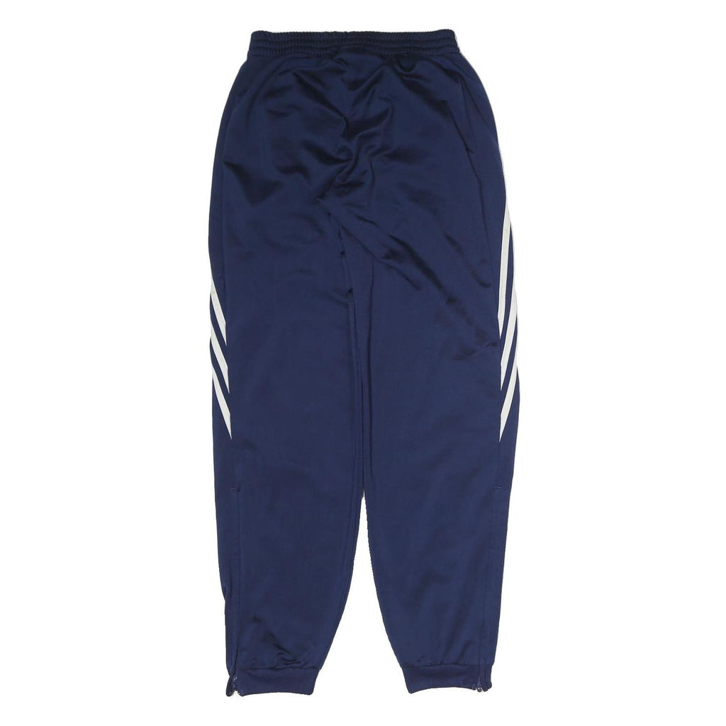 ADIDAS Mens Joggers Navy Blue & White Slim Tapered S W26 L30 Striped Logo