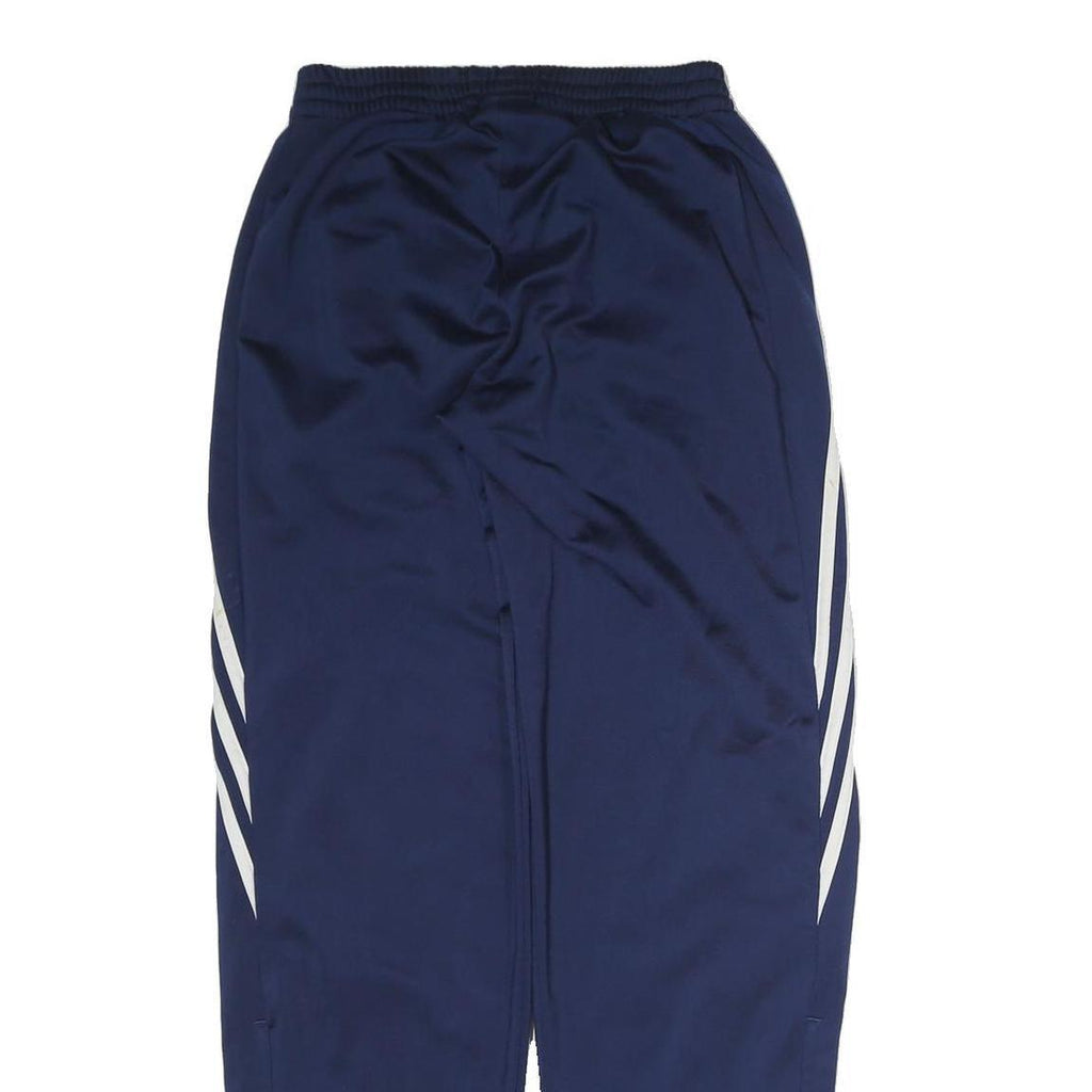 ADIDAS Mens Joggers Navy Blue & White Slim Tapered S W26 L30 Striped Logo